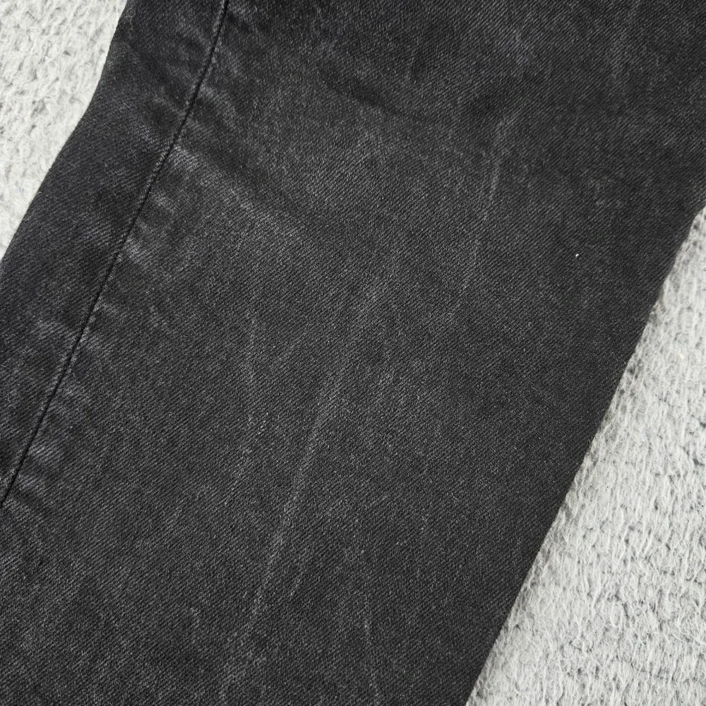 Levis Premium 502 Jeans Mens 29x30 Black Denim Regular Taper Fit‎ Zip Fly